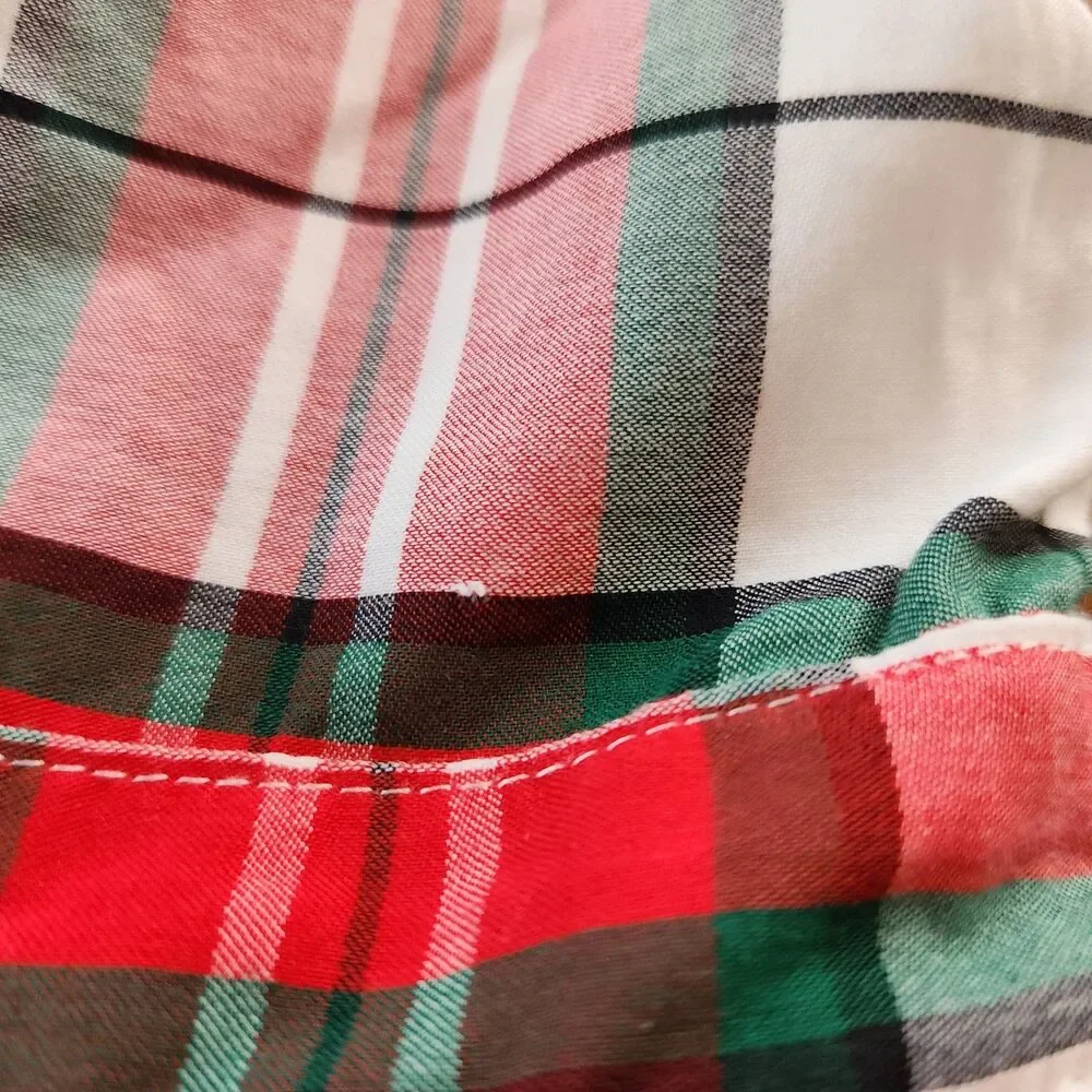 Carter’s Holiday Tartan Plaid Fit & Flare Christmas Dress Red Green 12M
